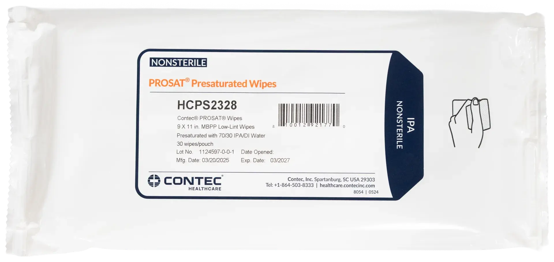 PROSAT® HCPS2328 Wipes